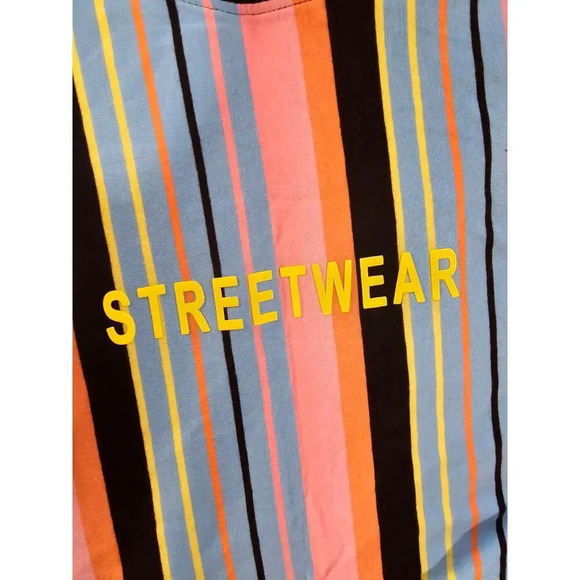 Vox Populi for the People adult Unisex colorful striped short sleeves tshirt  xl - Picture 7 of 8